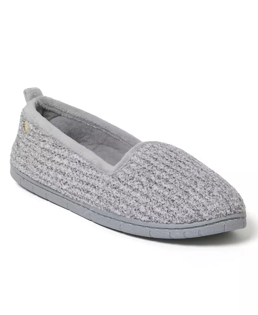 Dear Foams Women's Rachel Marled Chenille Closed Back Slippers 1