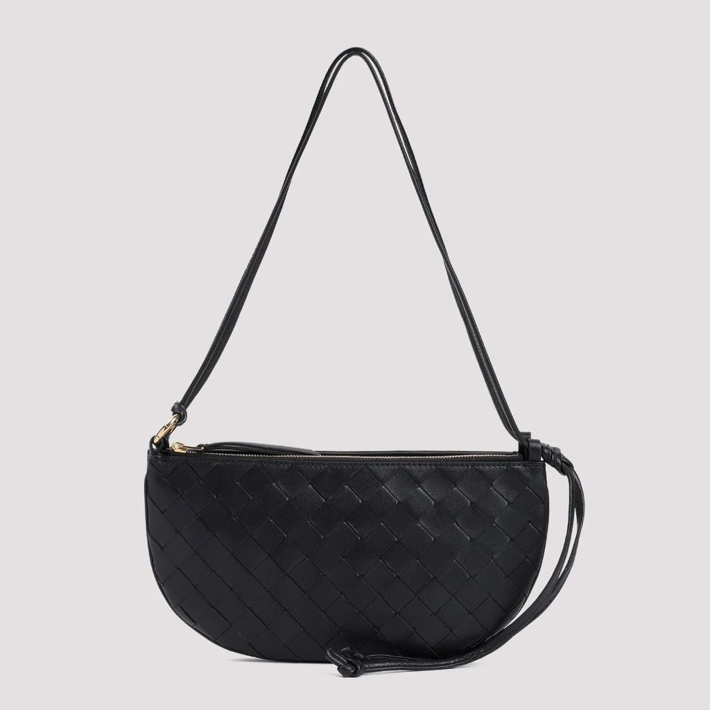 Bottega Veneta Black Mini Gemelli Double Lamb Leather Pouch 1