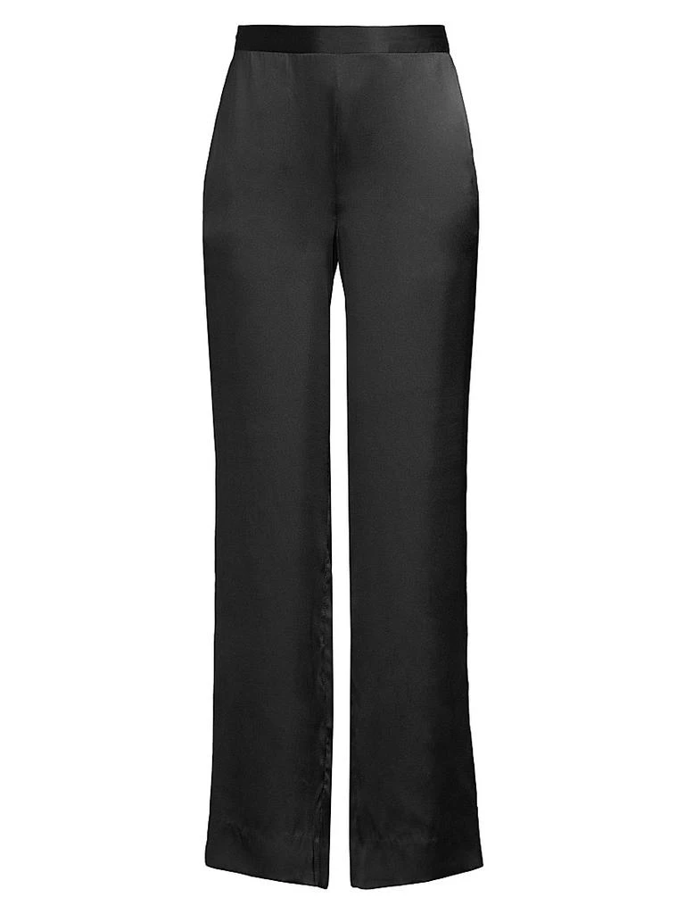 Josie Key Essentials Silk Wide-Leg Lounge Pants 1