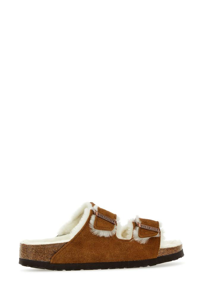 Birkenstock Biscuit suede Arizona Shearling slippers