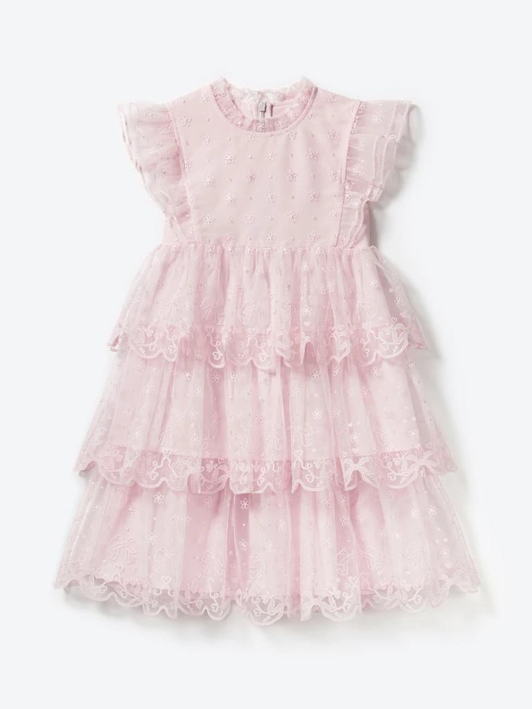 Self Portrait Self Portrait Girls Tulle Dress in Pink 1