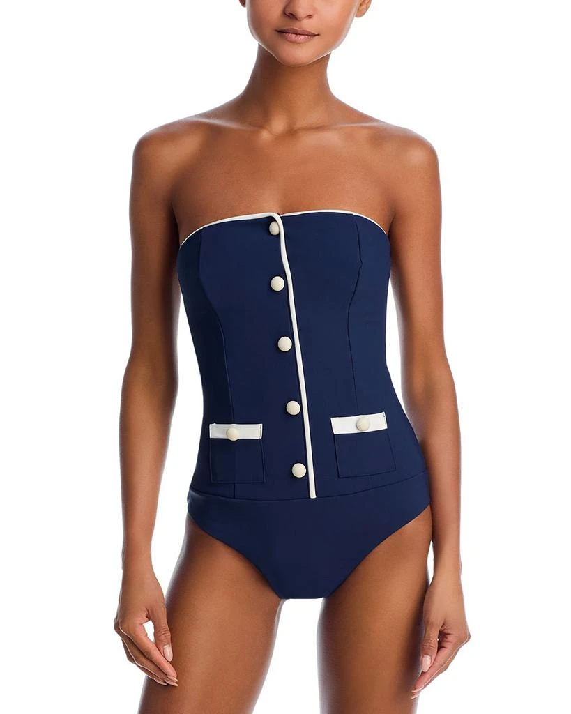 SIMKHAI Scout Bustier One Piece Swimsuit 1