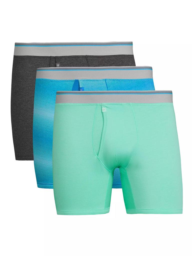 Mack Weldon 3-Pack 18-Hour Cotton-Blend Boxer Brief Set