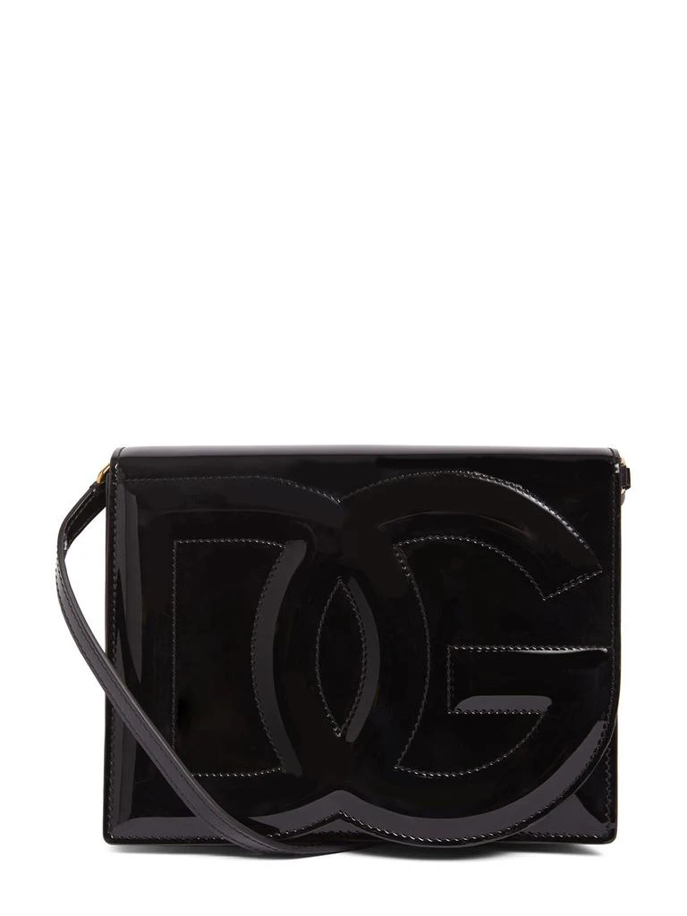 Dolce & Gabbana Flap Logo Patent Leather Bag 1