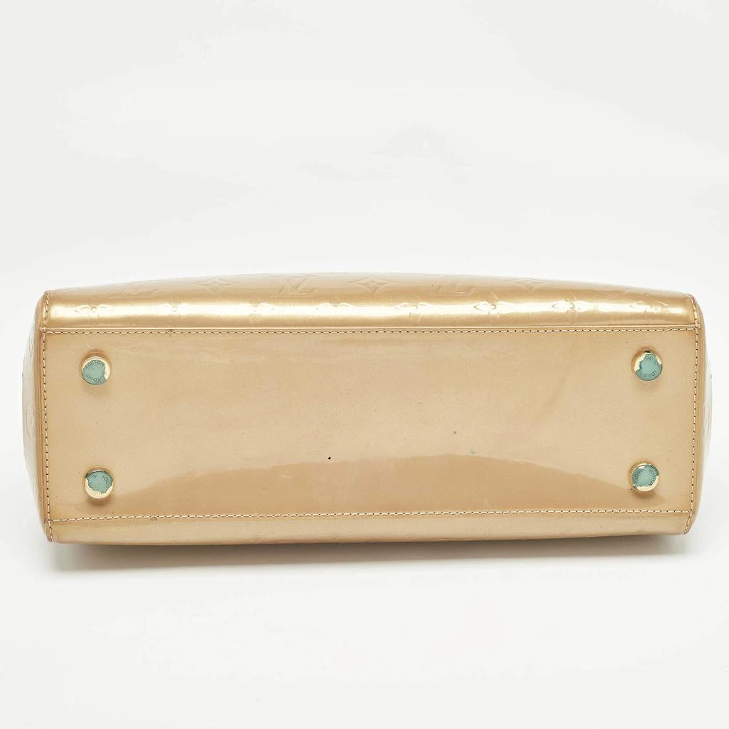 Louis Vuitton Louis Vuitton Beige Poudre Monogram Vernis Brea MM Bag 16