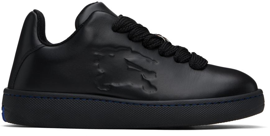 【関税&送料込】Burberry Black Leather Box Sneakers Burberry Black Leather Box Sneakers - Casual Shoes - Free