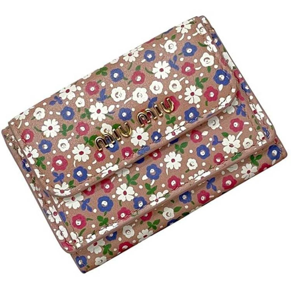 Miu Miu Leather Wallet (Tri-Fold) (Pre-Owned)