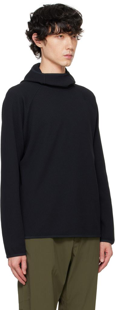 Goldwin Black WF Light Long Sleeve Hoodie