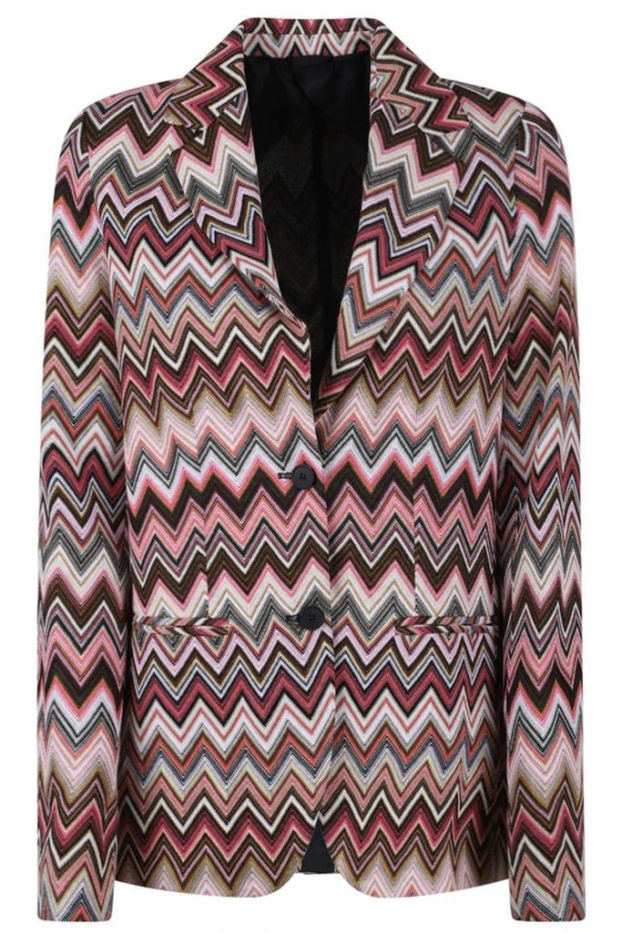 Missoni Missoni Zigzag Single Breasted Blazer 1