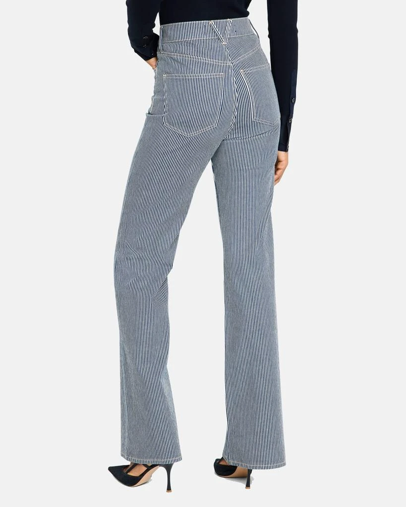 VERONICA BEARD Crosbie Wide-Leg Stripe Jeans 3