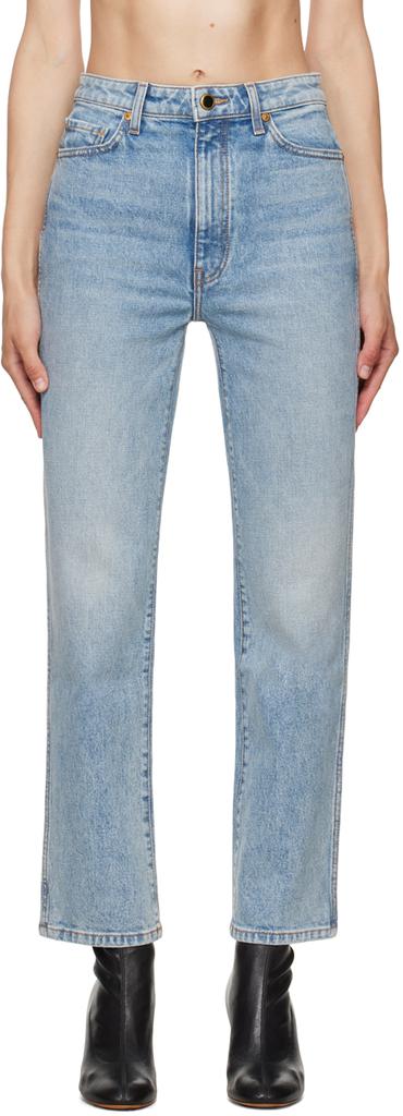 Alexander Wang straight jeans with integrated thong