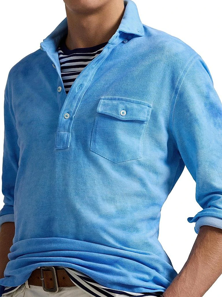 Ralph Lauren Garment-Dyed Mesh Polo Shirt 5