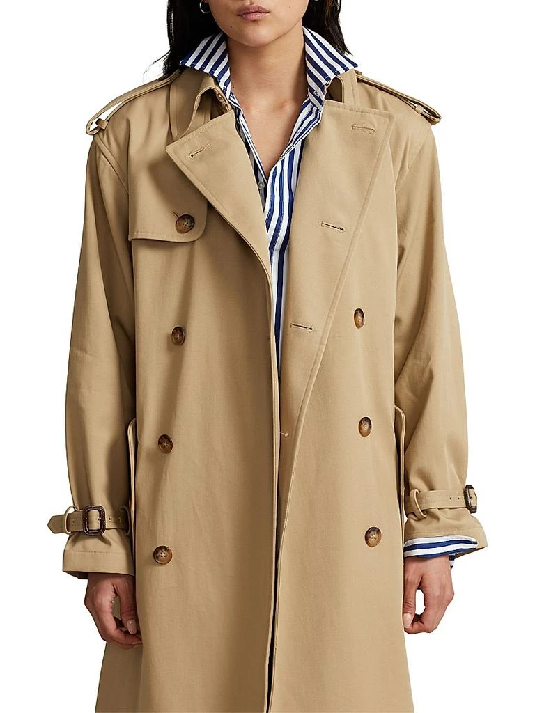Ralph Lauren Twill Double-Breasted Trench Coat 5