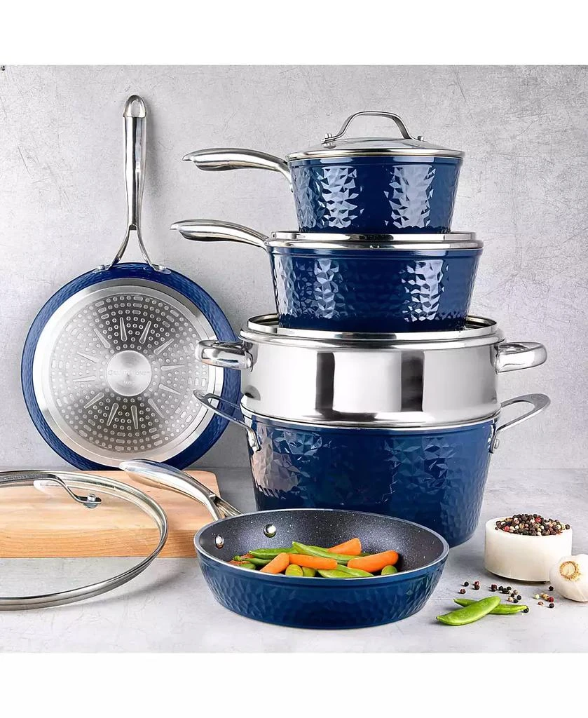 GraniteStone 10-Piece Hammered Nonstick Cookware Set 2