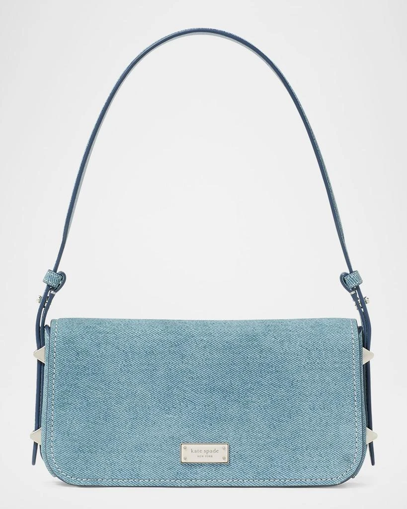 Shop liv denim suede shoulder bag on Sale at BeyondStyle – Get
