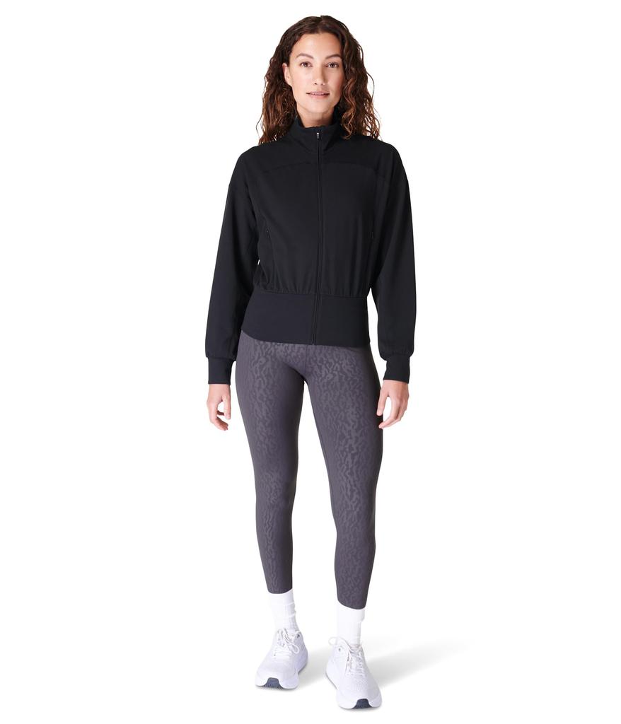 新品Sweaty Betty ランキングジャケット Sweaty Betty Women's Plush Textured Half Zip, Studio White