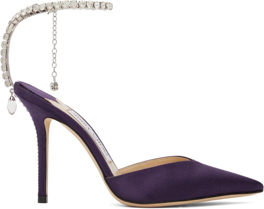 Jimmy Choo Purple Saeda 100 Pumps 1