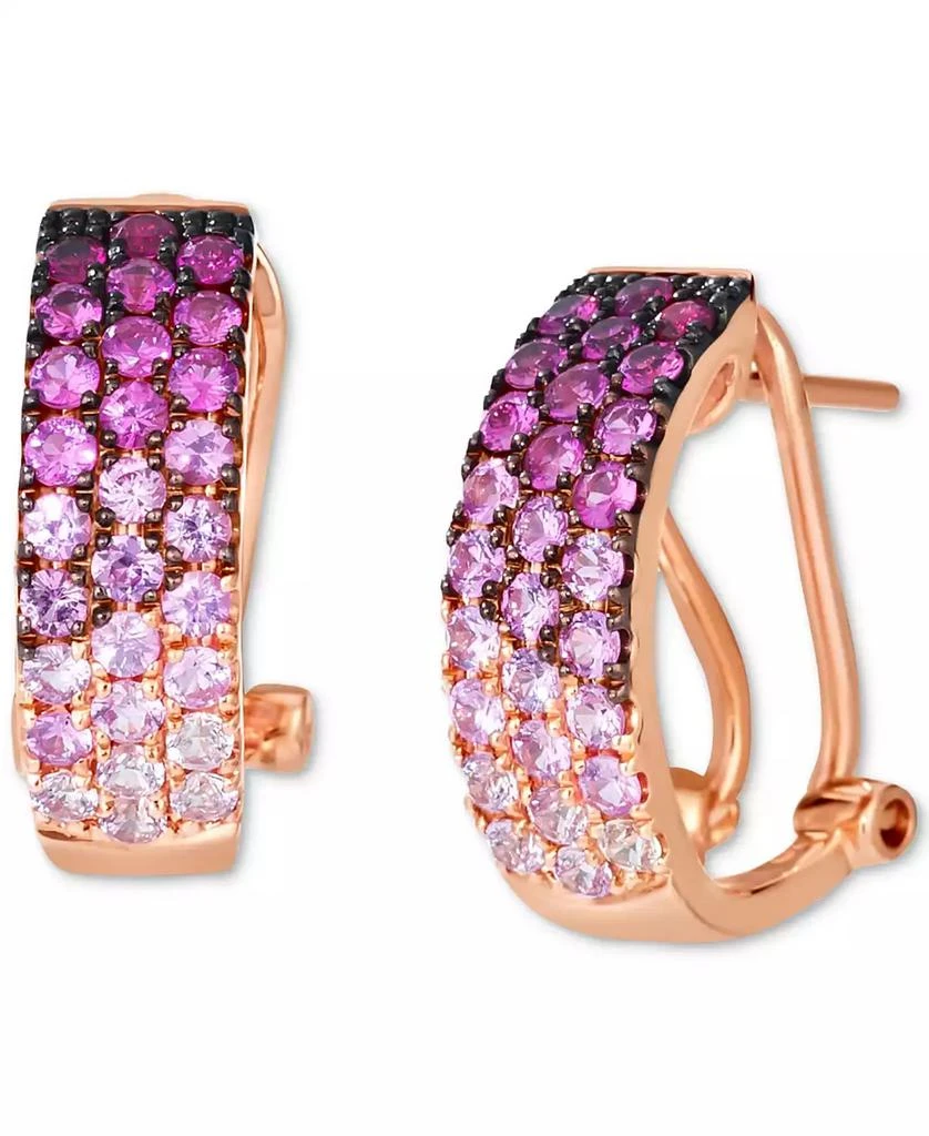 Le Vian Pink Sapphire (1-1/4 ct. t.w.) Ombre Earrings in 14k Strawberry Gold 1