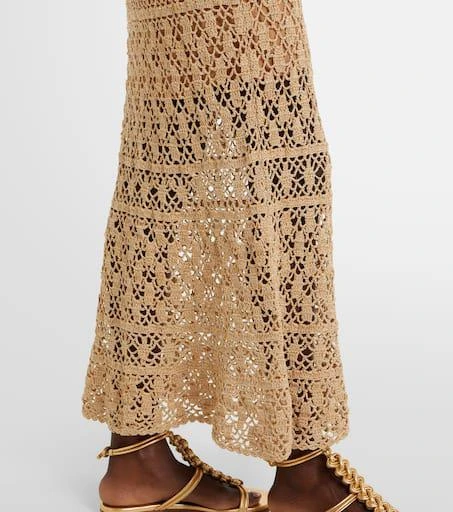 ANNA KOSTUROVA Bianca cotton crochet maxi dress 6
