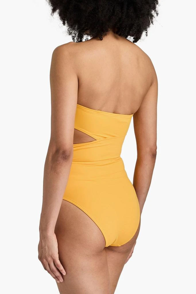 Zimmermann Knotted cutout bandeau swimsuit 3