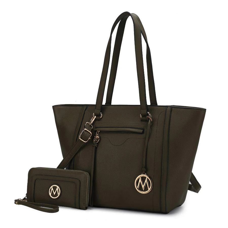 MKF Collection By Mia K. Alexandra Vegan Leather Women’s Tote Bag with Wallet – 2 pieces 10