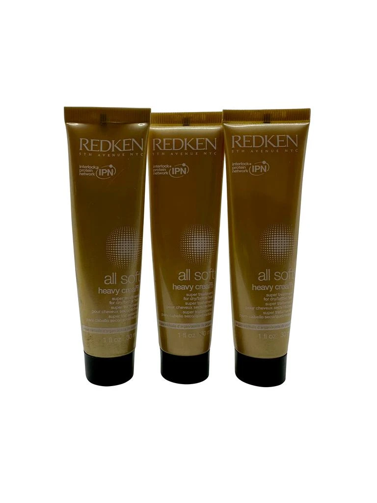Redken All Soft Heavy Cream Super Treatment Dry & Brittle Hair 1 OZ Set of 3 1