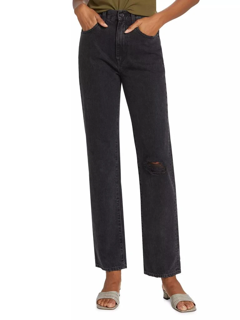 SLVRLAKE London High-Rise Rigid Straight-Leg Jeans 3