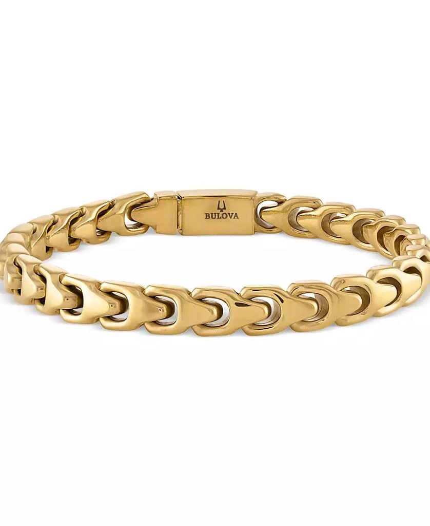 Bulova Men's Link Bracelet in Gold-Plated Stainless Steel 1