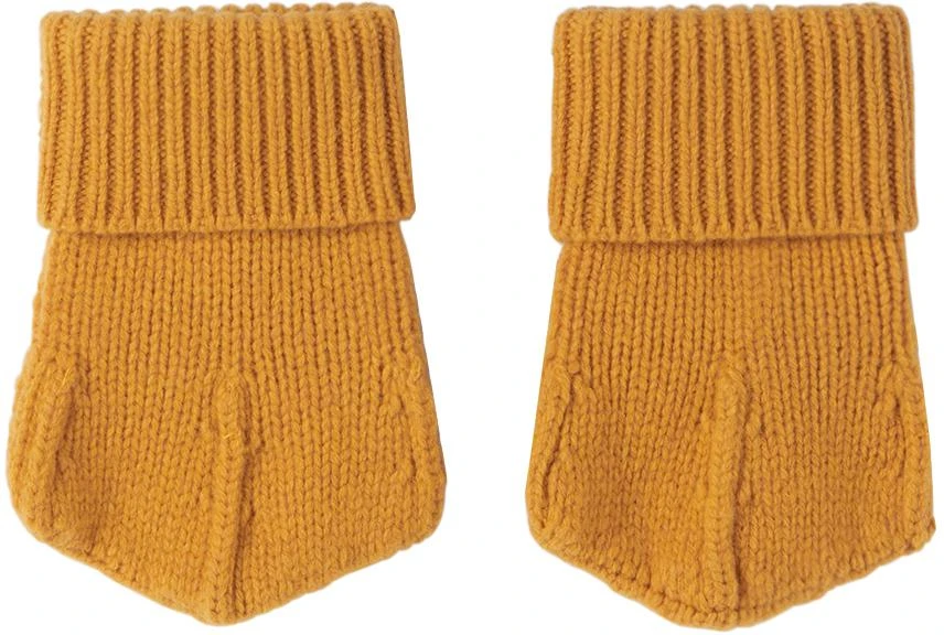 Burberry Baby Gray & Orange Bonnet & Socks Set 2
