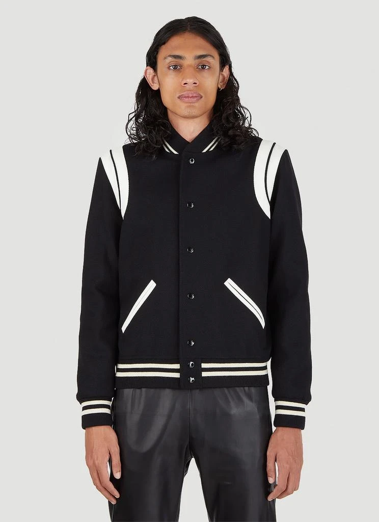 Yves Saint Laurent Teddy Varsity Bomber Jacket 1