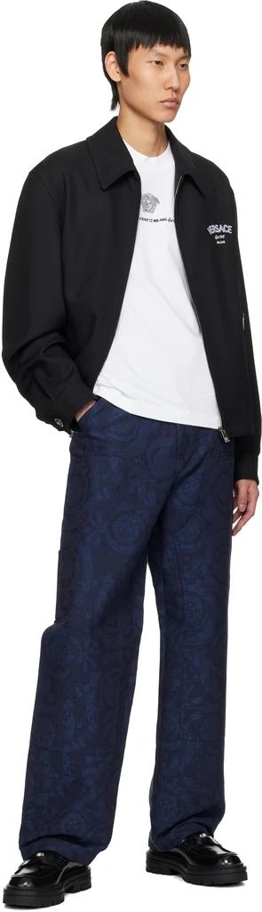 Versace Black Medusa Gallery Wool Blouson Jacket 4