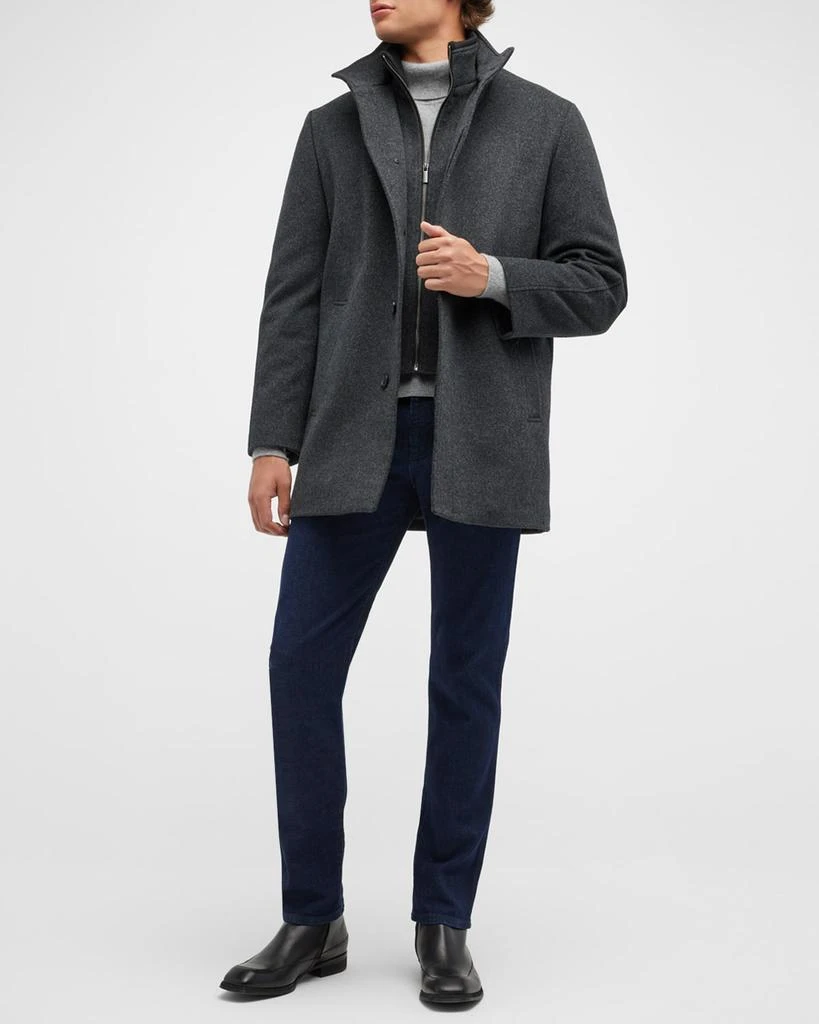 Cardinal of Canada Men's Mont-Royal Car Coat with Bib 3