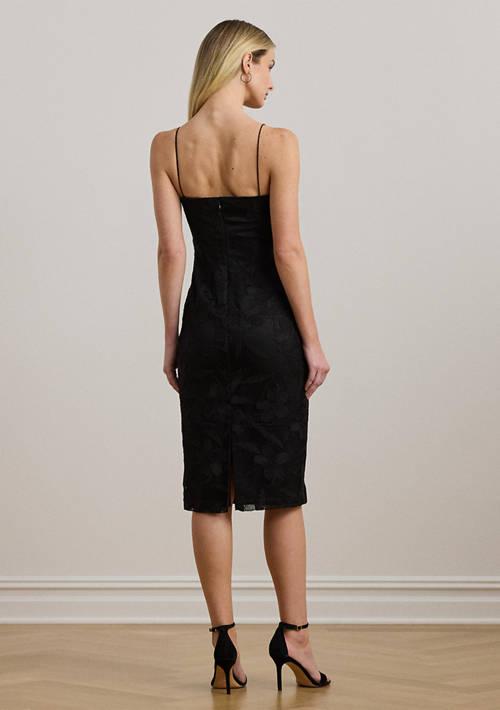 Ralph Lauren Ralph Lauren Embroidered Sleeveless Cocktail Dress