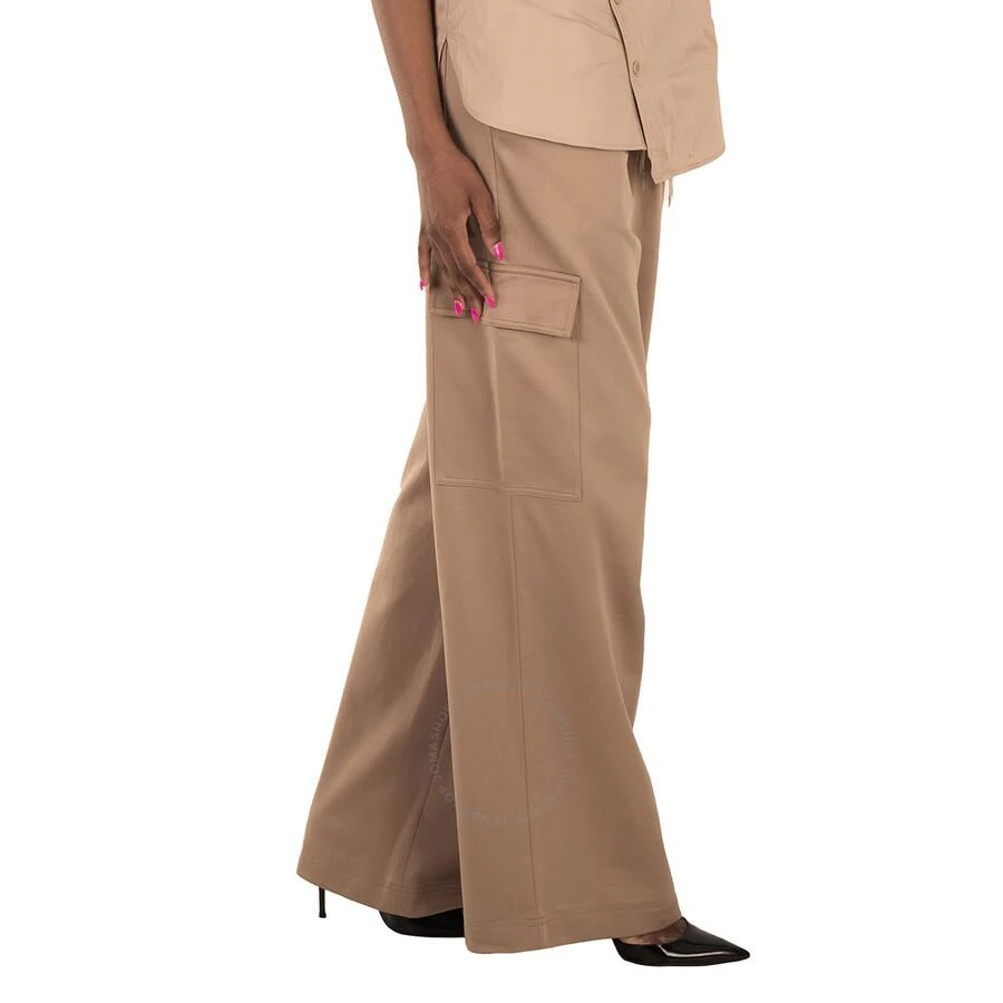 Tibi Ladies Tan Active Knit Wide Leg Pull On Pant 3