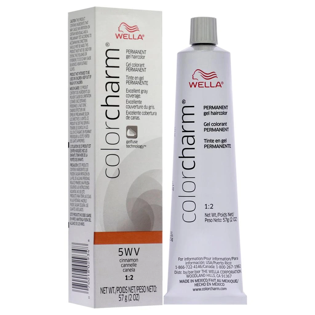 Wella Color Charm Permanent Hair Color Gel - 5WV Cinnamon by  for Women - 2 oz Hair Color 3