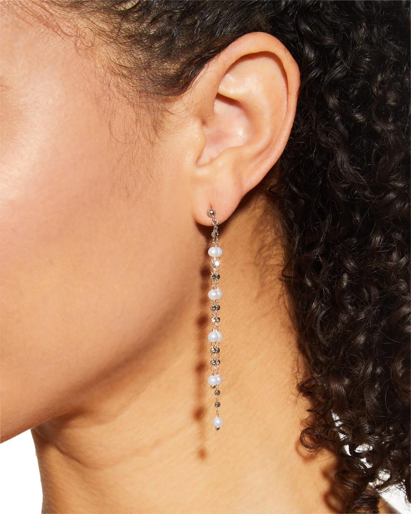 Platinum Born Debut Double Drop Earrings