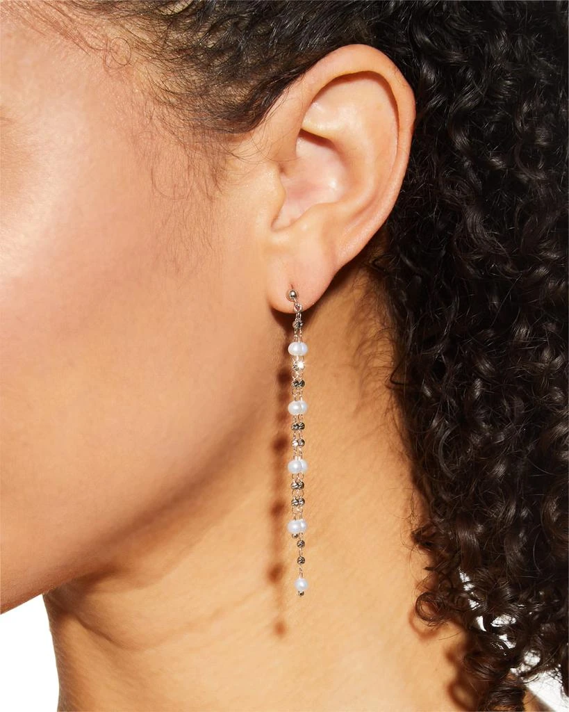 Platinum Born Debut Double Drop Earrings 2
