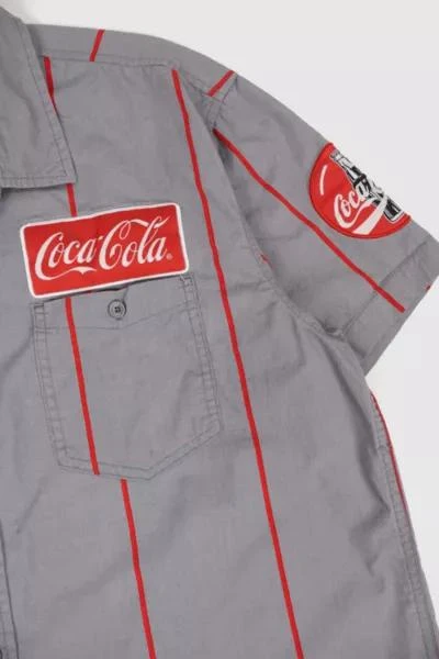 Urban Outfitters Vintage Coca-Cola Short Sleeve Button-Down Shirt 4