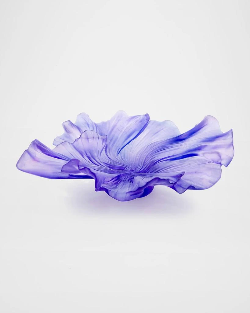 Daum Croisiere Medium Lilac Draped Bowl