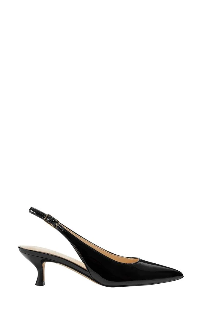 Marc Fisher Larysa Pointed Toe Kitten Heel Slingback Pump 3