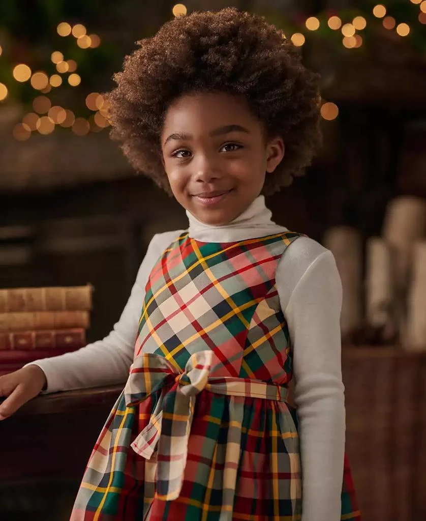 Ralph Lauren Girls
2T-6X Plaid Taffeta Sleeveless Dress 4