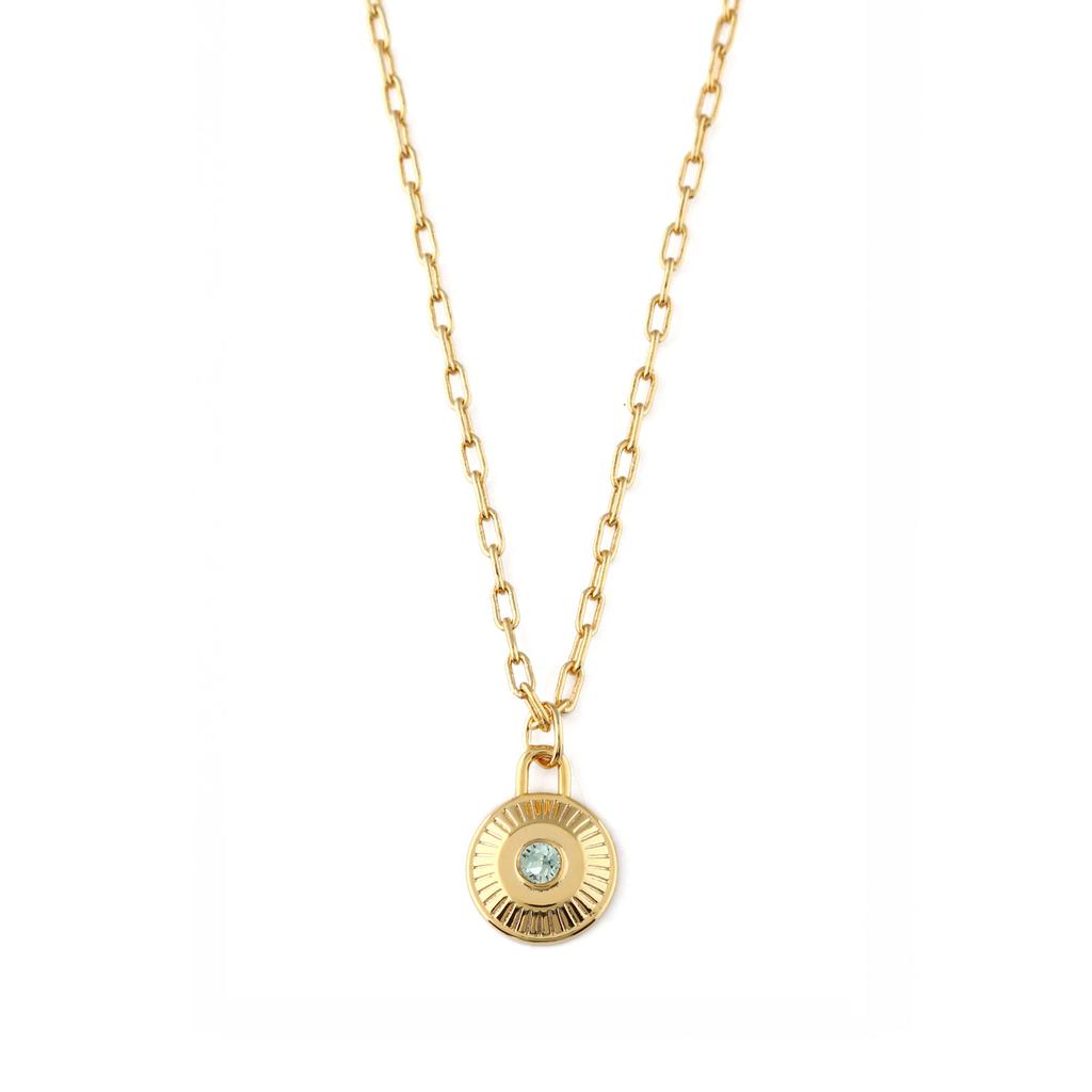 Orelia London August Birthstone Necklace Made With Swarovski Crystals