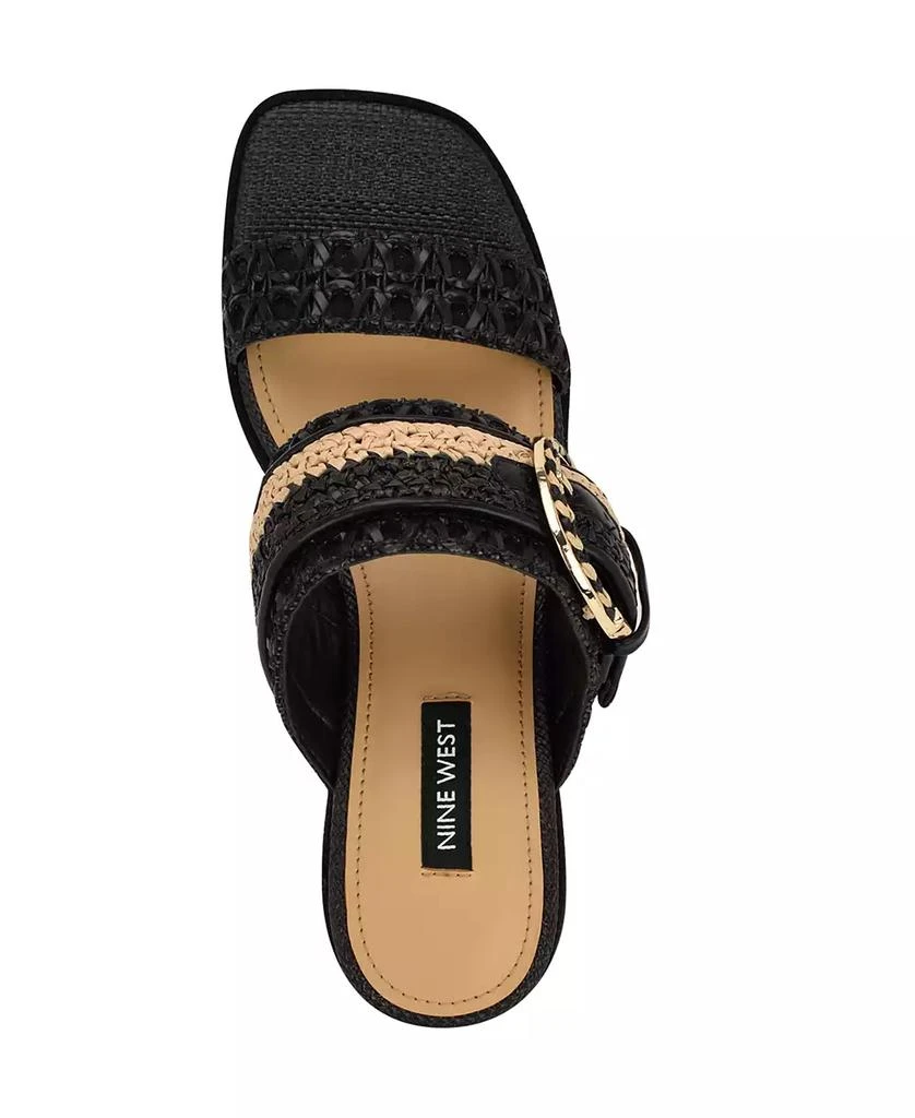 Nine West Women's Ebels Woven Block Heel Sandals 4