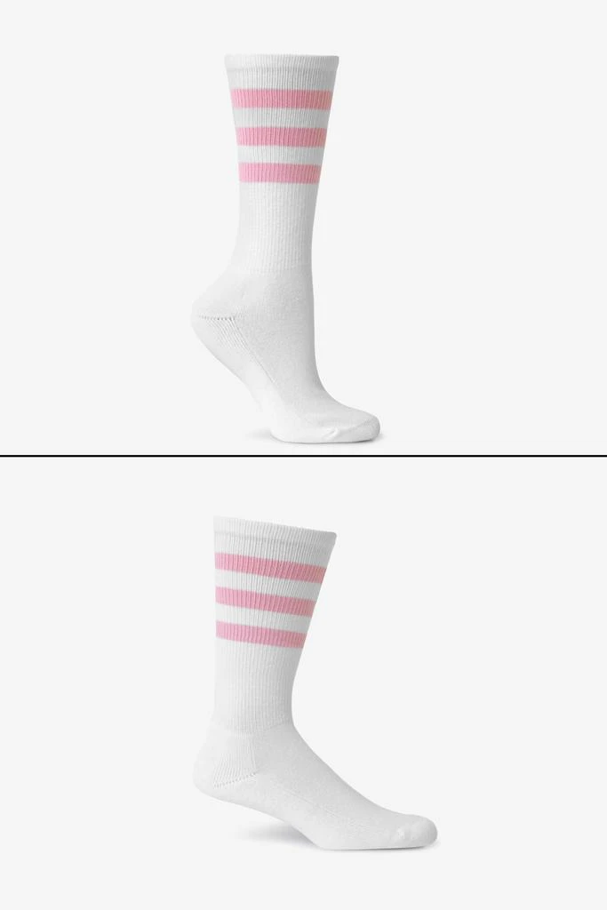 Los Angeles Apparel CALFSOCK - Unisex 3-Stripe Calf Sock 7