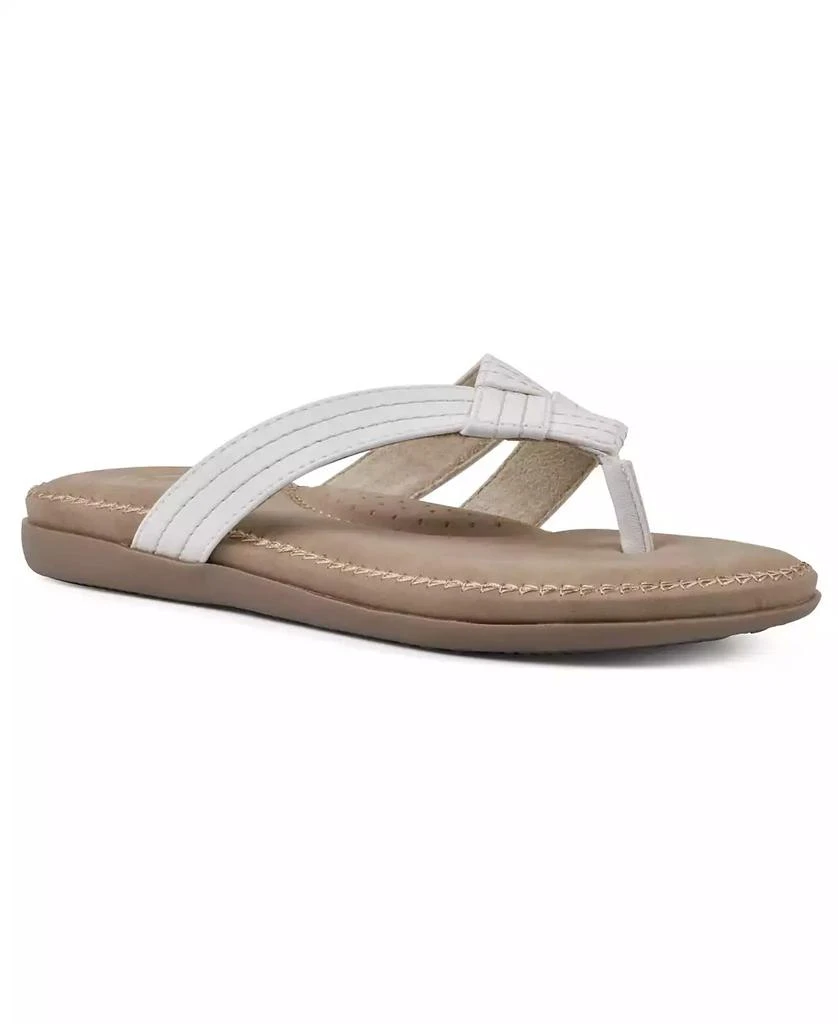 White Mountain Women's Fateful Thong Sandal 1