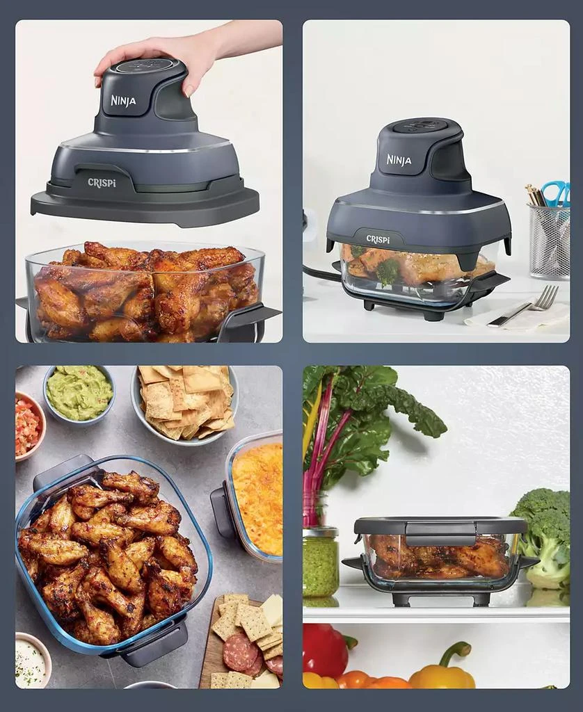 Ninja Crispi 4-in-1 Portable Glass Air Fryer Cooking System 8