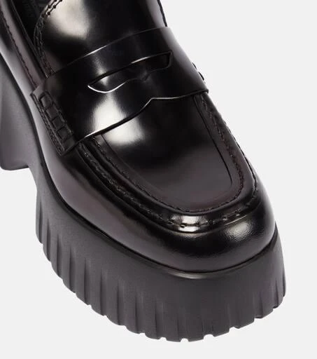 hogan H-Stripes wedge leather loafers 6