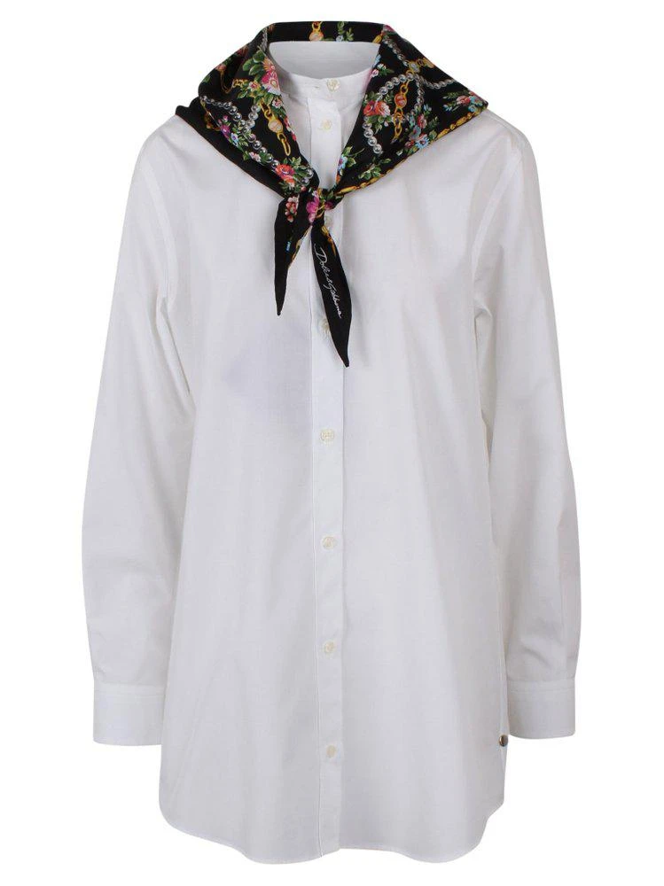 Dolce 
Gabbana Dolce 
Gabbana Scarf Detailed Poplin Shirt