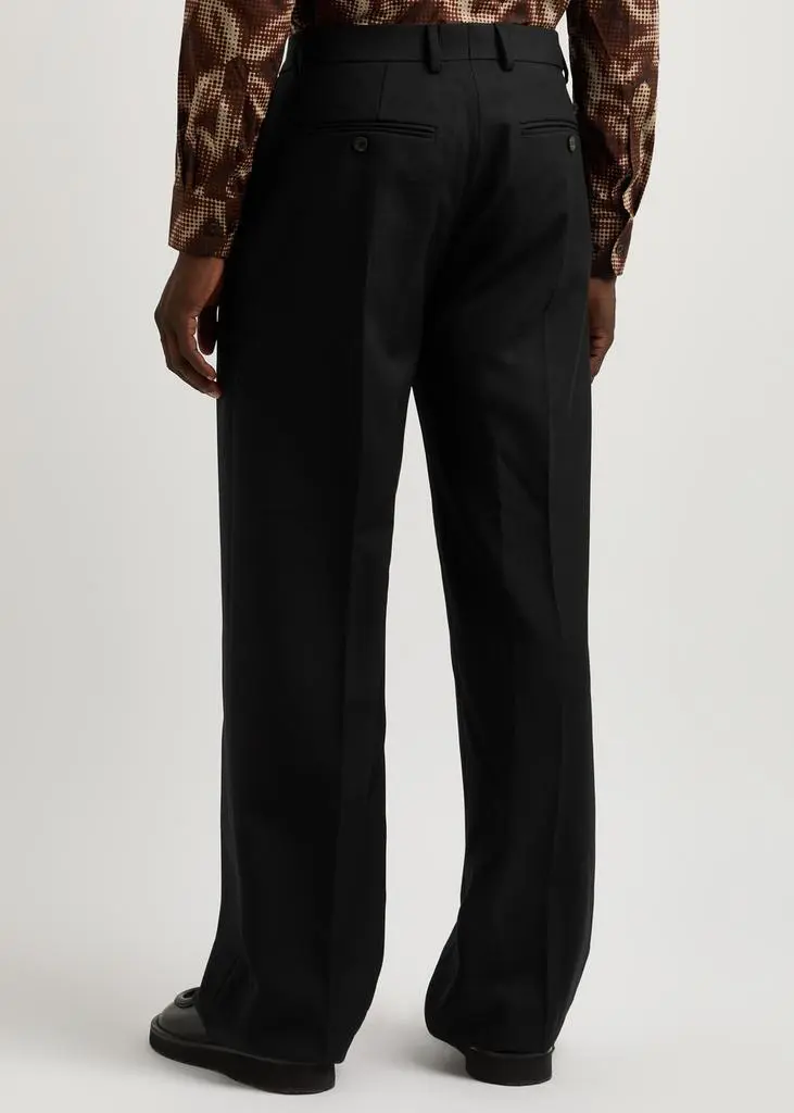Dries Van Noten Wide-leg wool trousers 3