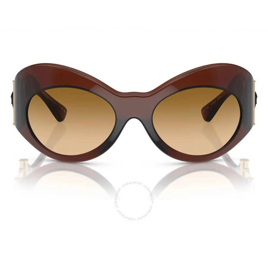 Versace Yellow Gradient Brown Irregular Ladies Sunglasses VE4462 54462L 58 1
